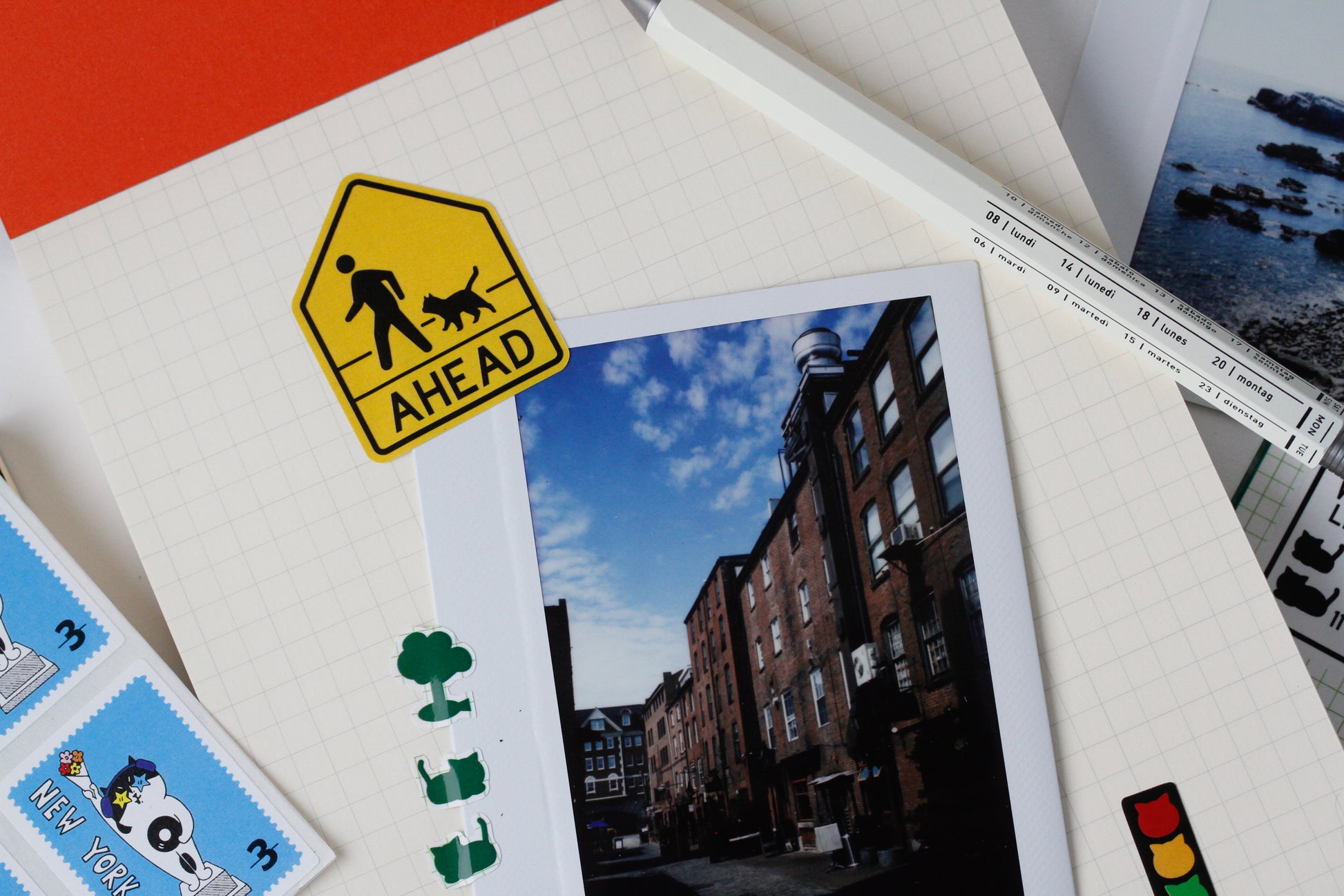 Meow Meow Road Signs Sticker Sheet