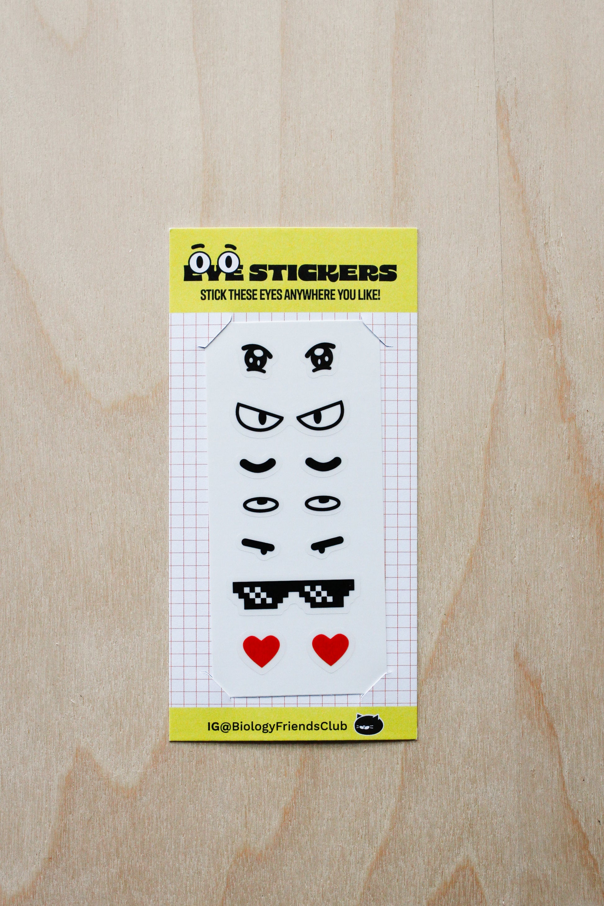 Eye Stickers Sheet