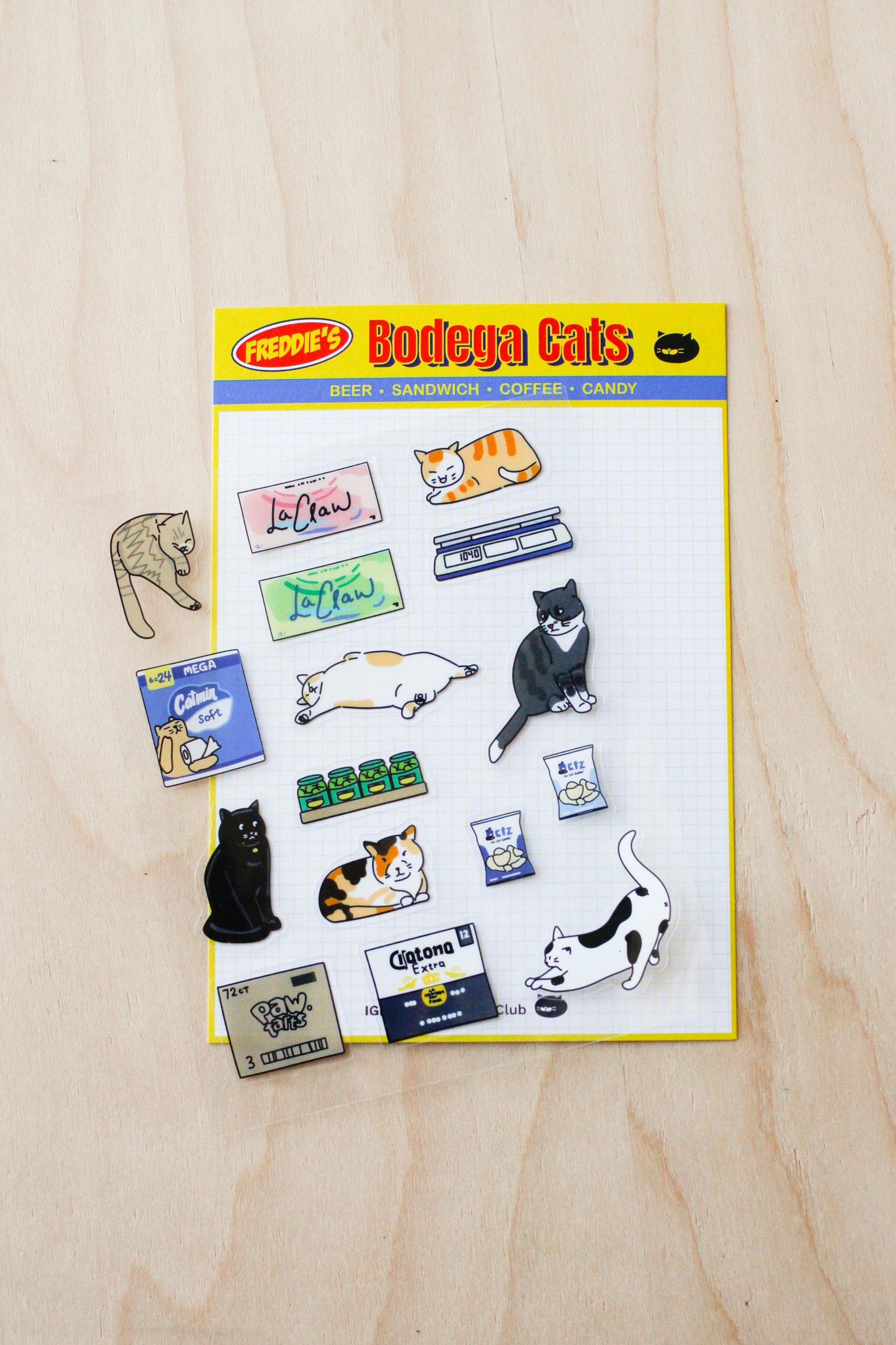 Bodega Cat Sticker Sheet