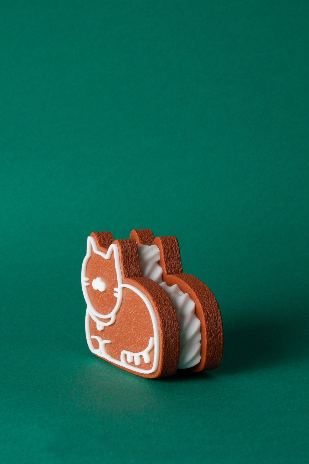 Gingerbread Cookie Cat Magnet Photo Holder