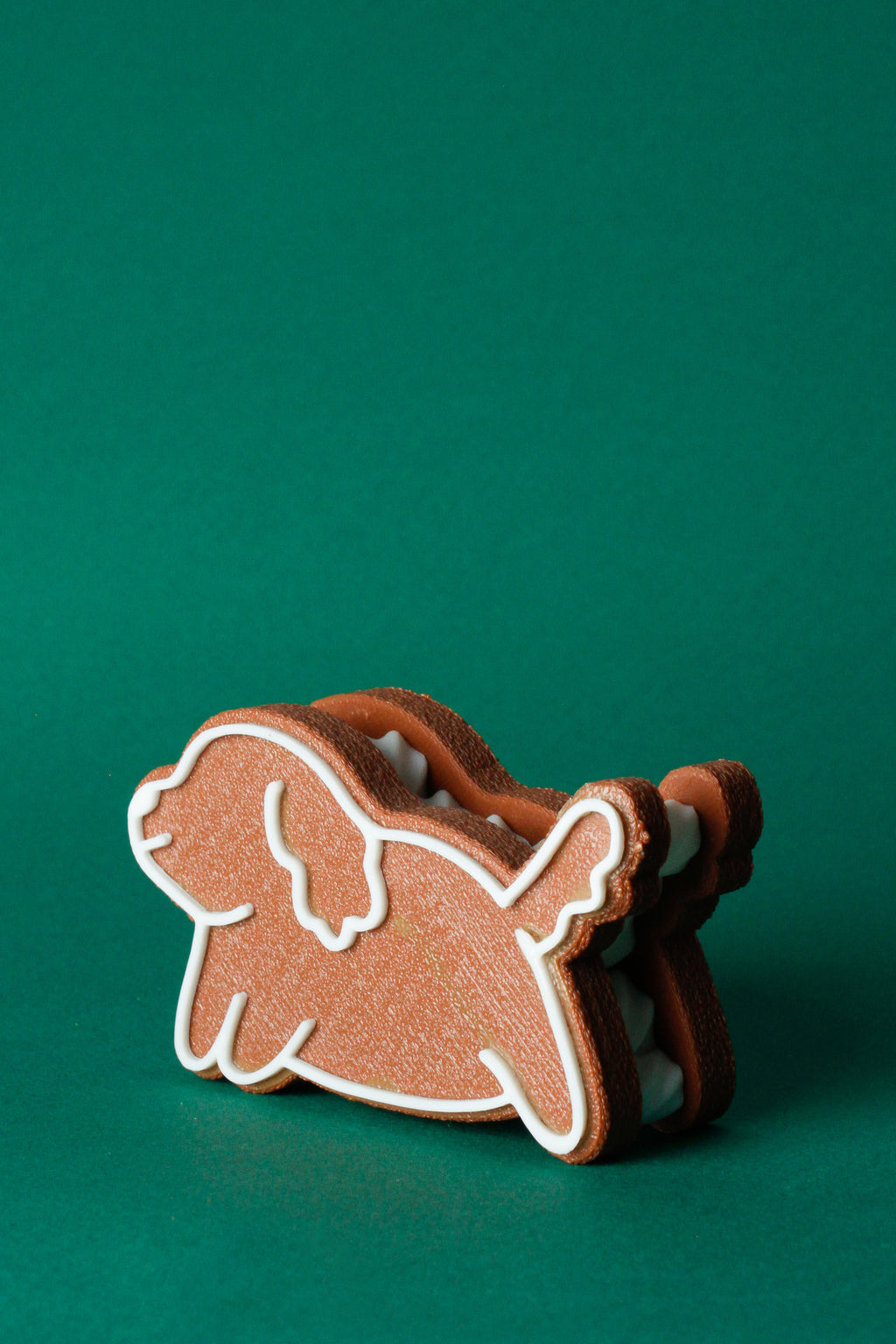 Gingerbread Cookie Dog Magnet Photo Holder