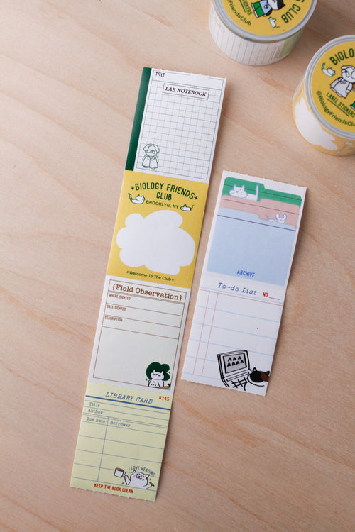 Biology Friends Club Sticker Notes Roll
