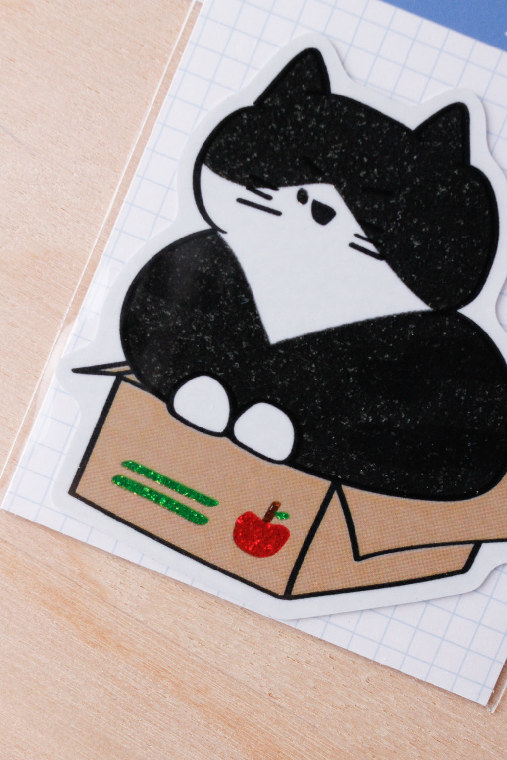 Cat on a box