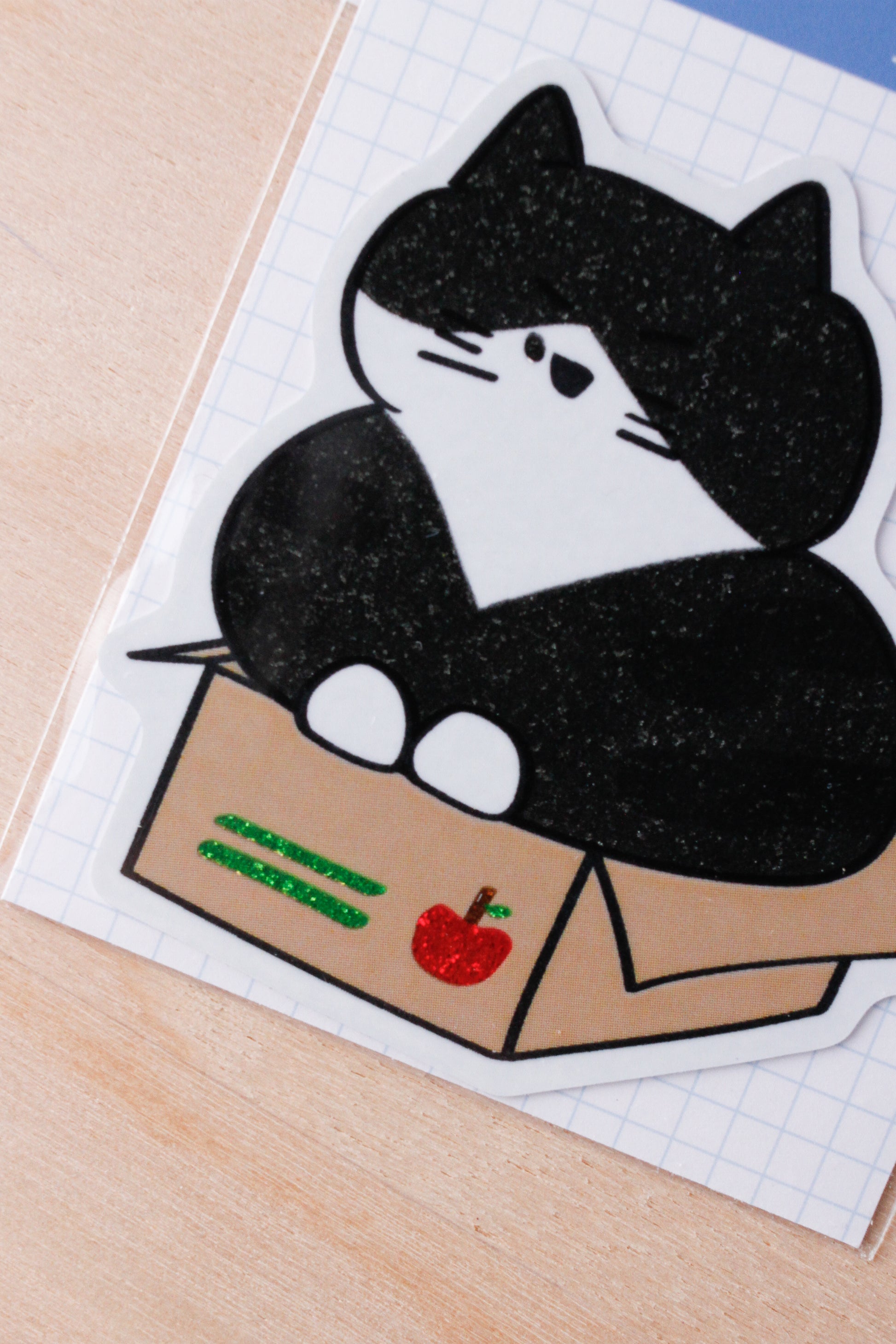 Cat on a box