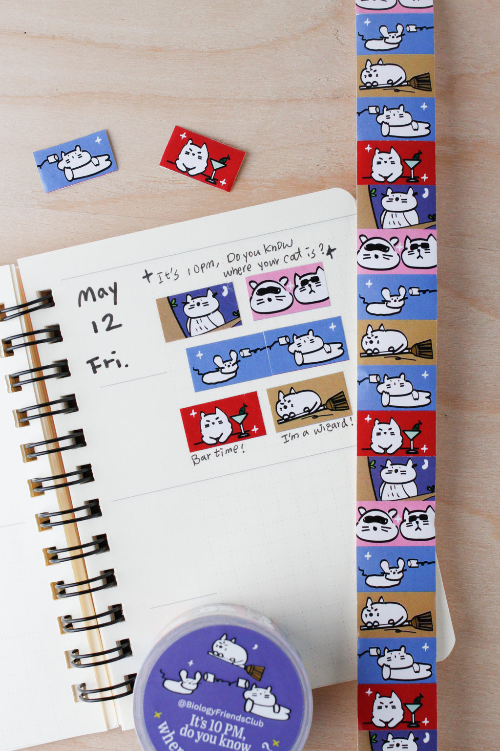It is 10pm -Label Sticker Roll