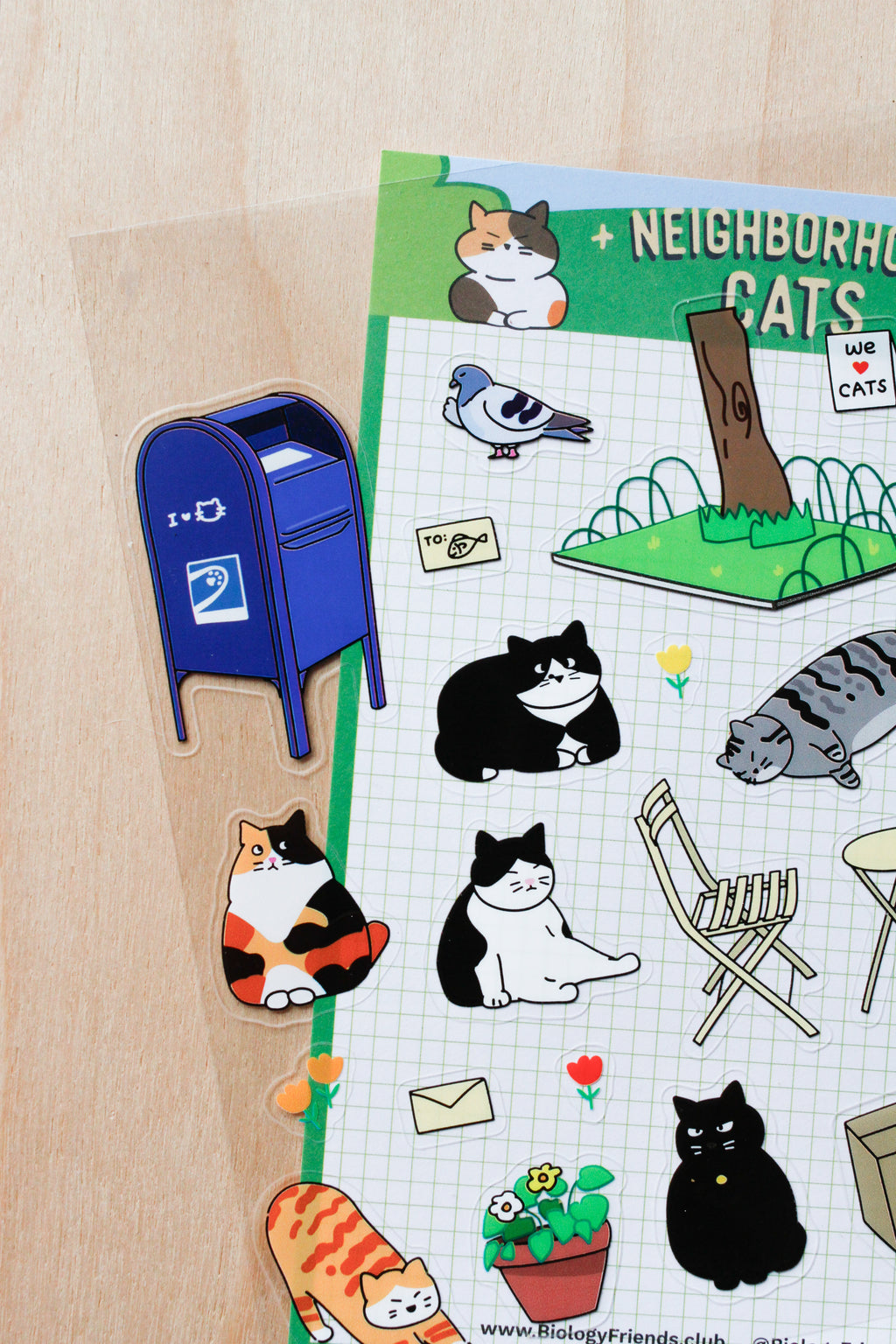Neighborhood Cats Sticker Sheet