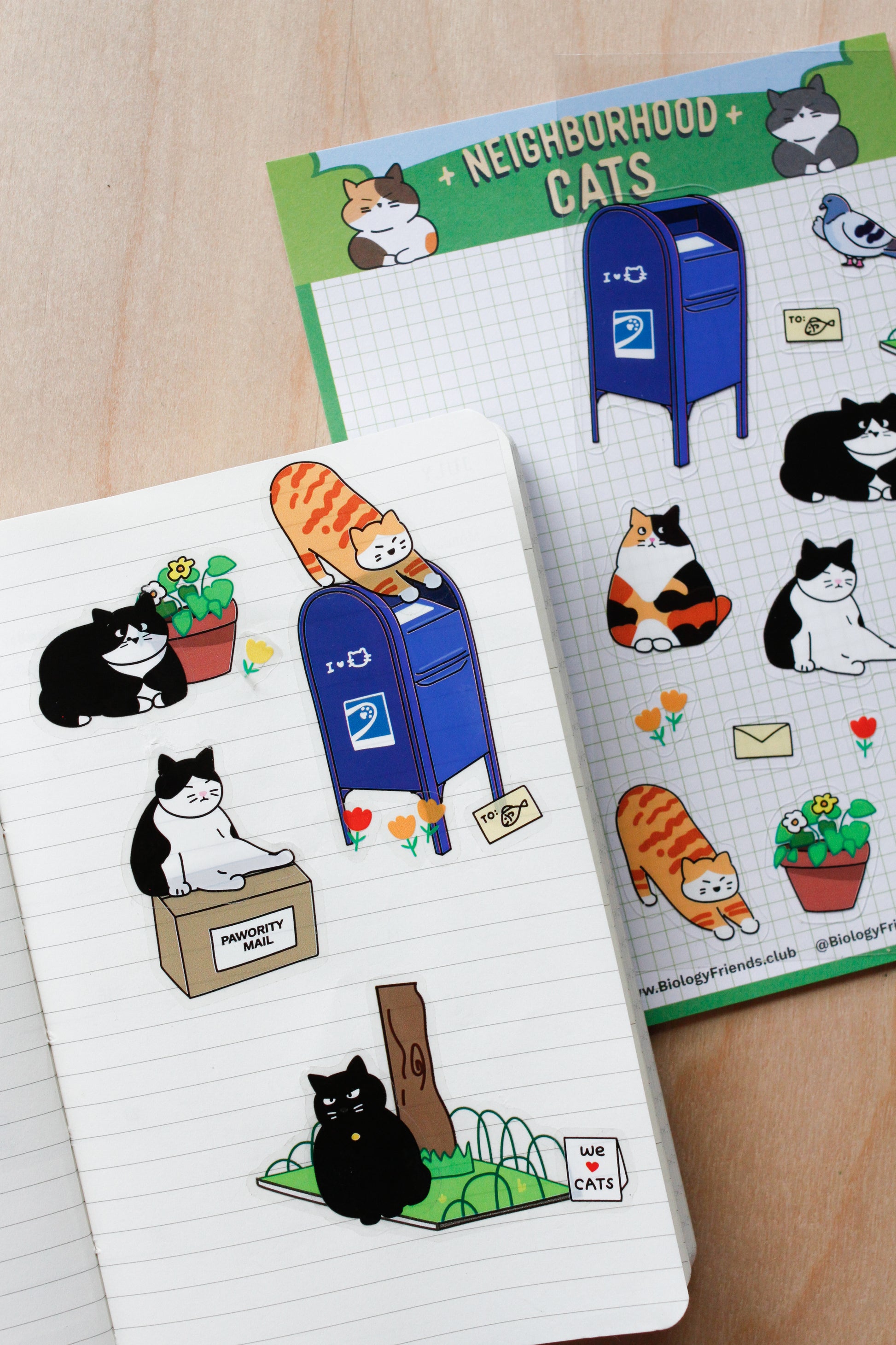 Neighborhood Cats Sticker Sheet