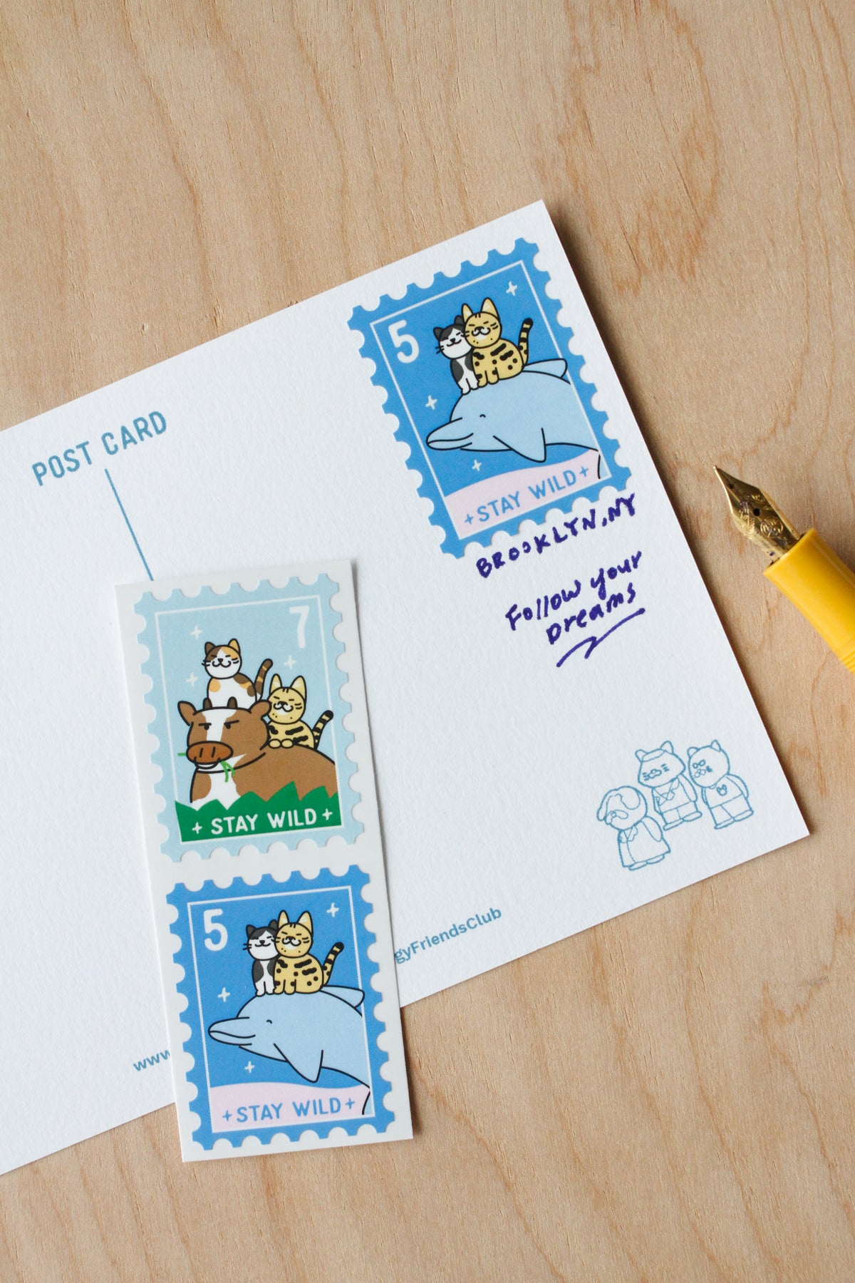 Adventure Club Stamp stickers